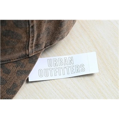 Бейсболка с леопардовым принтом из хлопкового твила