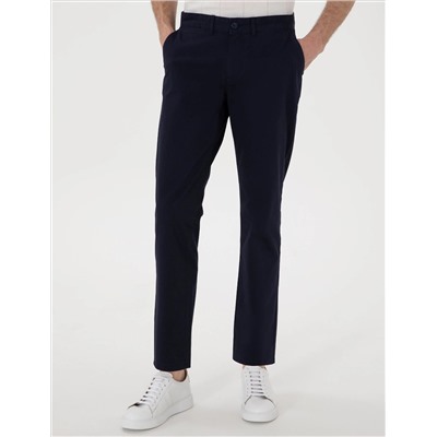 Lacivert Regular Fit Basic Kanvas Pantolon