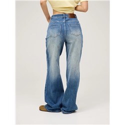 Синие базовые джинсы с градиентом