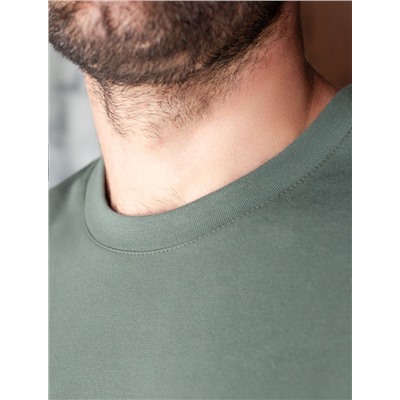 Футболка полуприлегающего кроя с принтом из премиального хлопка