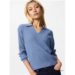 Washable Knit Polo Jumper