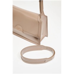 GUESS Bandolera de piel Isa - Topo