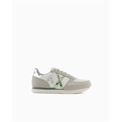 Microfiber sneakers with logo Woman