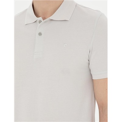 Açık Gri Slim Fit Basic Tişört