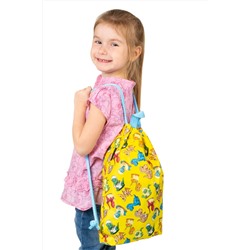 Мешок для обуви Динозавры желтые