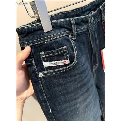 Женские осенне-зимние, эластичные, стираные, хлопковые джинсы ДИЗЕЛ*Ь