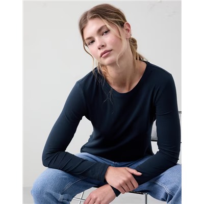 Timeless Long-Sleeve Crew-Neck T-Shirt