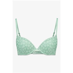 Sujetador push up GORGEOUS encaje floral verde