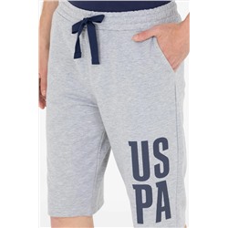 Erkek Gri Melanj Örme Şort