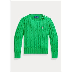 Cable-Knit Cotton Sweater