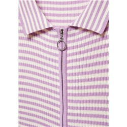 Polo cremallera rayas