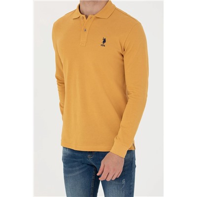 Erkek Hardal Basic Sweatshirt