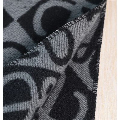 Зимний теплый мягкий жаккардовый шарф