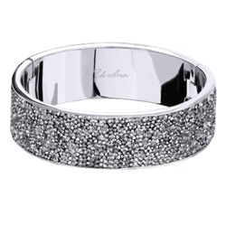 Браслет Галактика (кристаллы SW серебристые; покрытие родий), Есть комплект