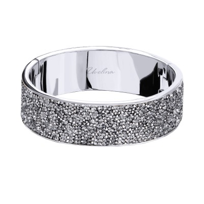 Браслет Галактика (кристаллы SW серебристые; покрытие родий), Есть комплект