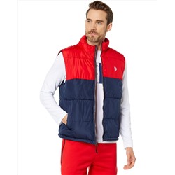 U.S. POLO ASSN.  Color-Block Puffer Vest