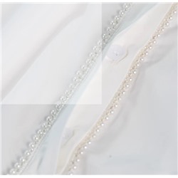 Женская нежная хлопковая рубашка с перламутровым украшением