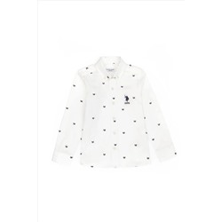 Erkek Çocuk Krem Uzun Kollu Gömlek