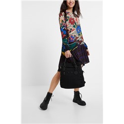 Vestido corto falda volantes