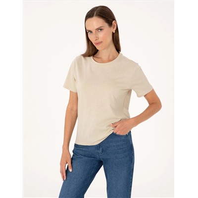 Kum Regular Fit Basic Tişört