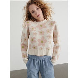 Pullover mit Blumenmuster