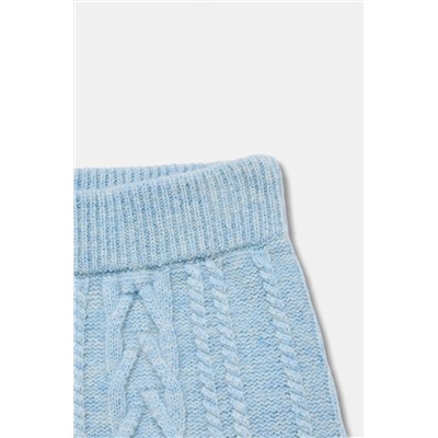 80% WOOL CABLE KNIT SHORTS SKI COLLECTION