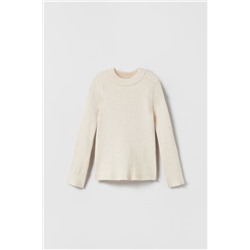 RIBBED KNIT SWEATER