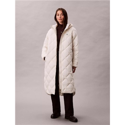 Long Hooded Puffer Jacket