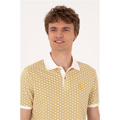 Erkek Regular Fit Açık Haki Polo Yaka Tişört
