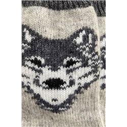 Носки шерстяные мужские Волк