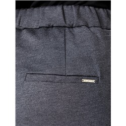 Прямые брюки из джерси на резинке сзади