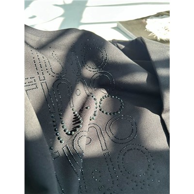 Женская толстовка со стразами