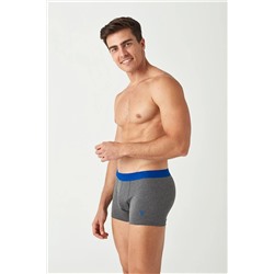 U.S. Polo Assn. Erkek Lacivert - Antrasit Melanj 2 Li Boxer 80371