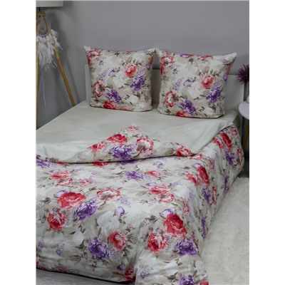 КПБ Перкаль компаньон Аврора 100% хлопок 110 г/м2, "Текстильная коллекция" книжка