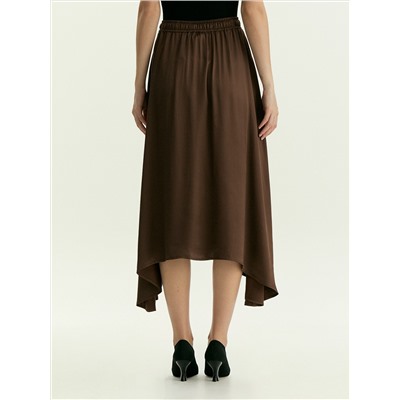 Юбка миди на резинке из 100% вискозы, S1131/galo