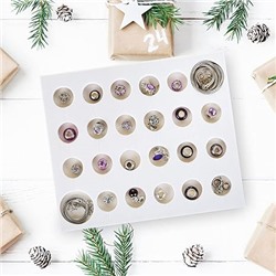 Naler Jewelry Advent Calendar 2023, Christmas DIY Bracelet Necklace Jewelry Making Kit for Christams Advent Calendar Gifts for Women Girls, 22 Charms with 1 Bracelet and 1 Necklace