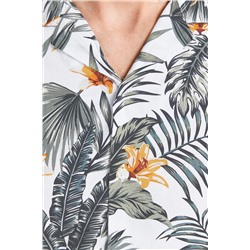 Camisa Blanco y mostaza