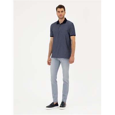 Açık Gri Slim Fit Jean Pantolon