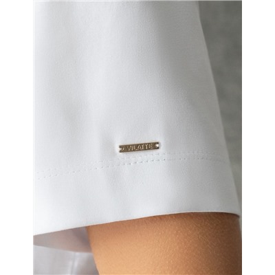 Нарядная футболка с принтом фольгой из премиального хлопка с эластаном