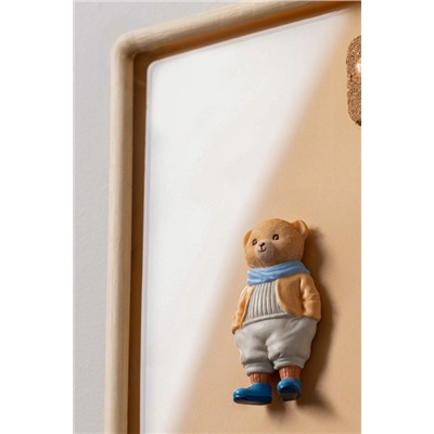 Paddington Bear Magnet - Somon/Mavi - 4x8 cm