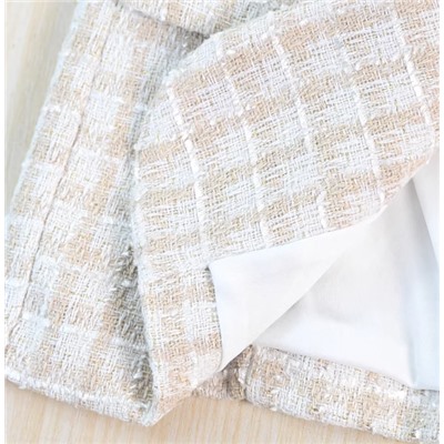 Женский текстурированный клетчатый жилет