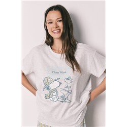 Pijama largo algodón Snoopy