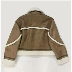 Женская куртка в мотоциклетном стиле, толстая, теплая, с подкладкой из искусственного меха.