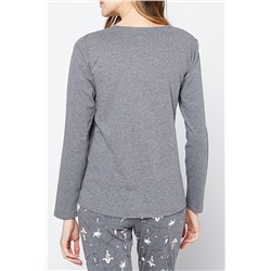 Футболка Paola антрацит под мрамор