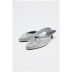 GLITTERY MULE SHOES