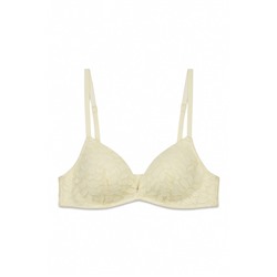Sujetador triangular CHARMING relleno encaje beige
