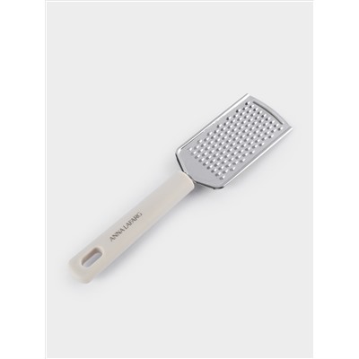 Терка, 24 см, с ручкой, сталь/пластик, серо-бежевая, Universal