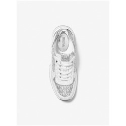 MICHAEL MICHAEL KORS Muse Metallic Logo Trainer