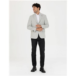 Açık Gri Slim Fit Ceket