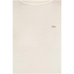 Kadın Krem Balıkçı Yaka Kazak